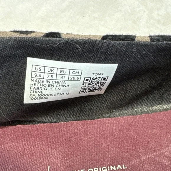 TOMS Leopard Print Velvet Slip On Shoes Women's‎ Size 9.5 W EU 41 - Picture 5 of 12